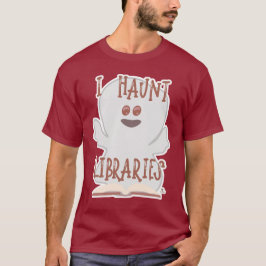 Haunt Bibliotheken Grappige Boekachtige Halloween  T-shirt