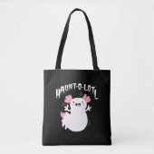 Haunt-O-Lotl Ghost Axolotl Tote Bag (Voorkant)