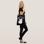 Haunt-O-Lotl Ghost Axolotl Tote Bag (Op model)
