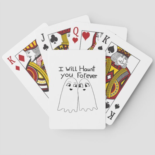 Haunt You beroemd gemaakt door Till Death Do Us Cl Pokerkaarten (Achterkant)