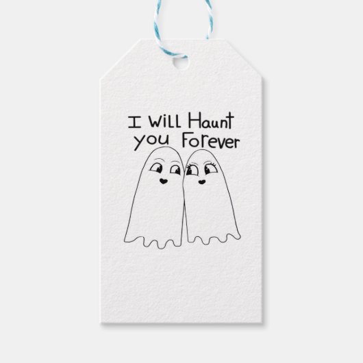 Haunt You - Tot de Dood Ons Scheidt Classic Cadeaulabel (Voorkant)