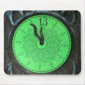 Haunted 13th Hour Clock Mousepad Muismat (Voorkant)