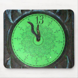 Haunted 13th Hour Clock Mousepad Muismat