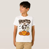 Haunted 67 Meme Six Seven 6-7 Funny Internet Joke  T-shirt (Voorkant volledig)