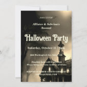 Haunted Alle Hallows Eve Feest Uitnodiging (Achterkant)