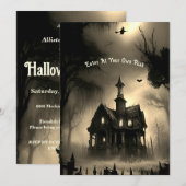 Haunted Alle Hallows Eve Feest Uitnodiging (Voorkant / Achterkant)