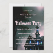 Haunted Alle Hallows Eve Feest Uitnodiging (Achterkant)