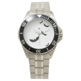 Haunted Allure: Halloween roestvrij stalen armband Horloge