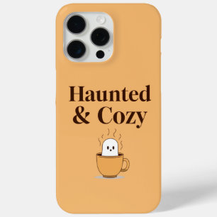 Haunted and Cozy Ghost Coffee Halloween iPhone 15 Pro Max Hoesje