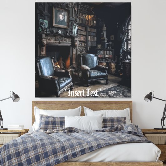 Haunted Archives Canvas Afdruk (Insitu (Slaapkamer))