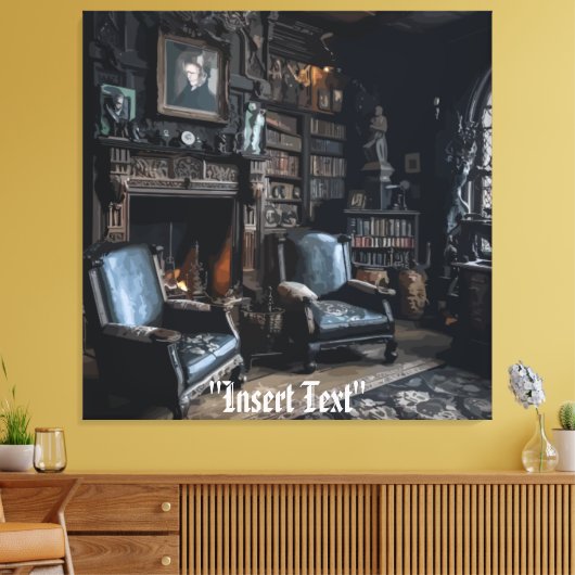 Haunted Archives Canvas Afdruk (Insitu (Woonkamer))