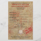 Haunted Asiel Halloween Party Flyer (Voorkant)