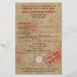 Haunted Asiel Halloween Party Flyer