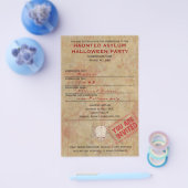 Haunted Asiel Halloween Party Flyer (Enkel)