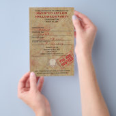 Haunted Asiel Halloween Party Flyer (Hand)
