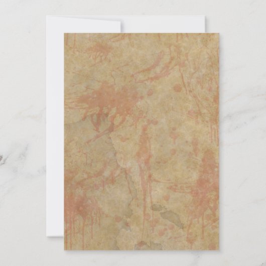 Haunted Asiel Halloween Party Kaart (Achterkant)