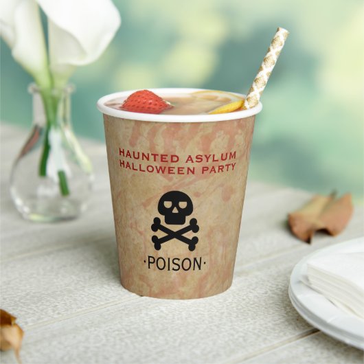Haunted Asiel Halloween Party Papieren Bekers (Insitu)