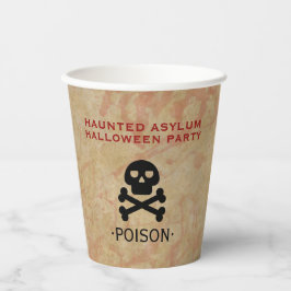 Haunted Asiel Halloween Party Papieren Bekers