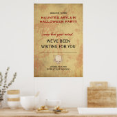 Haunted Asiel Halloween Party Poster (Keuken)