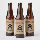 Haunted Asylum Halloween Party Poison Bier Etiket (Flessen)