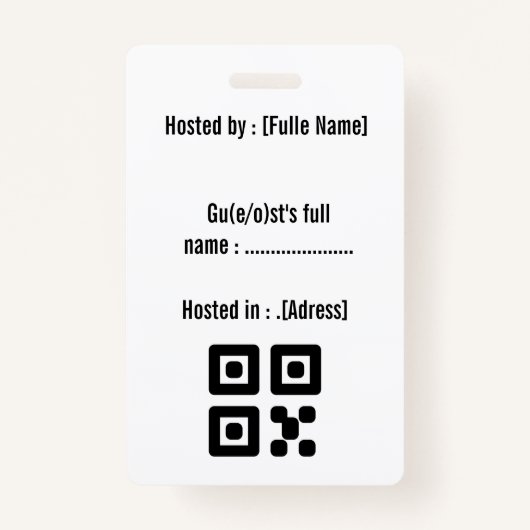 Haunted Badge Halloween uitnodiging (Achterkant)