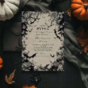 Haunted Bats Gothic tijdens Halloween Kaart
