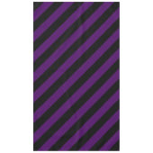 Haunted Black en Paarse Striped Tafelkleed (Voorkant)