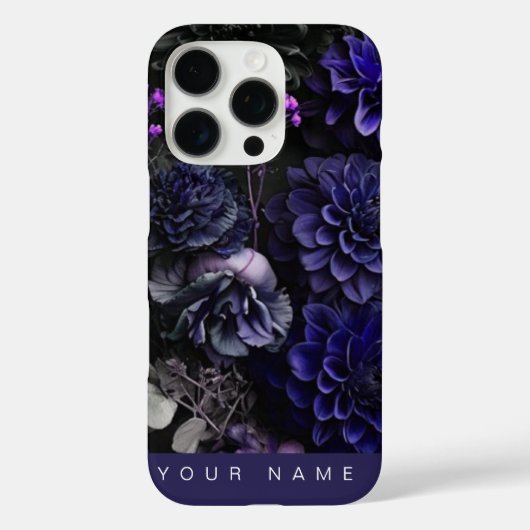 Haunted Blooms Blue Case-Mate iPhone Case (Achterkant)