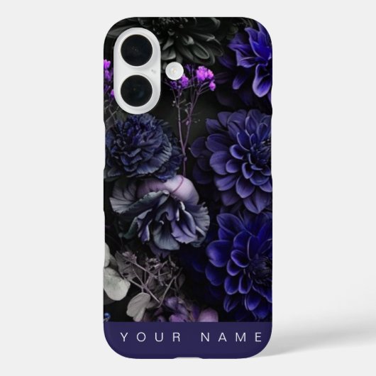 Haunted Blooms Blue Case-Mate iPhone Case (Achterkant)