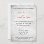 Haunted Blue Sky met Ravens bruiloft uitnodiging (Achterkant)