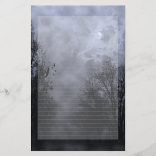 Haunted Blue Sky Note-papier bekleed Briefpapier