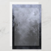 Haunted Blue Sky Note-papier bekleed Briefpapier (Voorkant / Achterkant)
