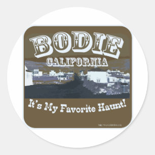 Haunted Bodie California Ronde Sticker