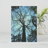 Haunted Bossen Halloween Invitation Kaart (Staand voorkant)