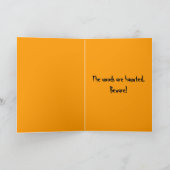 Haunted Bossen Halloween Kaart (Binnen)