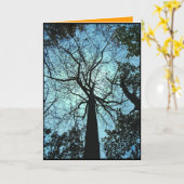 Haunted Bossen Halloween Kaart (Gele Bloem)