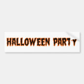 Haunted by 67 Funny Ghost And Pumpkin Halloween Bumpersticker (Voorkant)