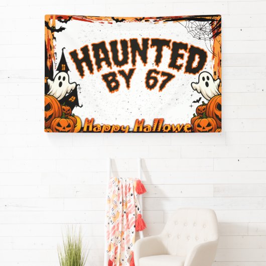Haunted by 67 Funny Ghost And Pumpkin Halloween Spandoek (Insitu)