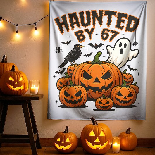 Haunted by 67 Funny Ghost And Pumpkin Halloween Wandkleed