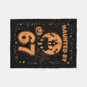 Haunted By 67 Funny Halloween  Fleece Deken (Voorkant (Horizontaal))