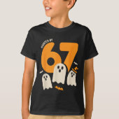 Haunted By 67 Funny Halloween Meme Design  T-shirt (Voorkant)