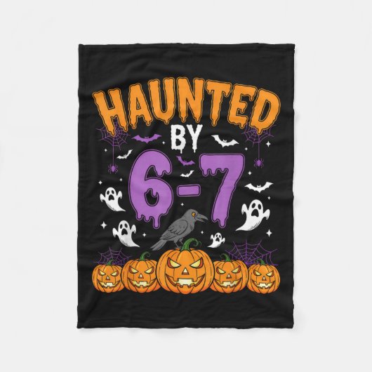 Haunted By 67 Funny Halloween Novelty Costume Meme Fleece Deken (Voorkant)