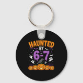 Haunted By 67 Funny Halloween Novelty Costume Meme Sleutelhanger (Voorkant)