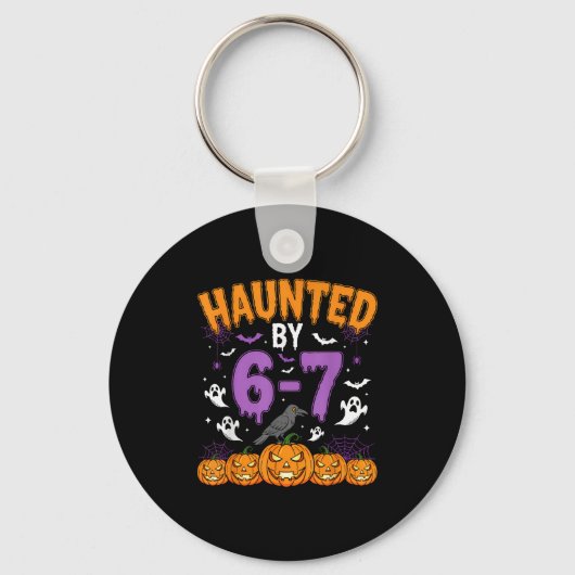 Haunted By 67 Funny Halloween Novelty Costume Meme Sleutelhanger (Voorkant)