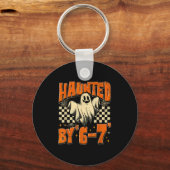 Haunted By 67 Funny Haunted By Six Seven Halloween Sleutelhanger (Voorkant)