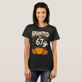 Haunted By 67 Funny Pumpkin And Ghost Halloween Co T-shirt (Voorkant volledig)