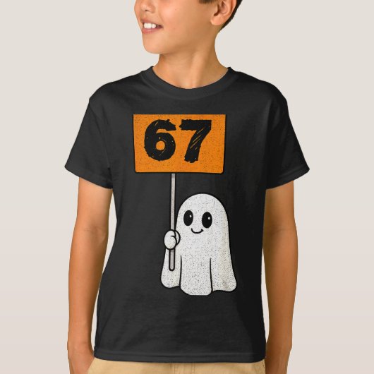 Haunted By 67 – Funny Six Seven Meme 6 7 Halloween T-shirt (Voorkant)