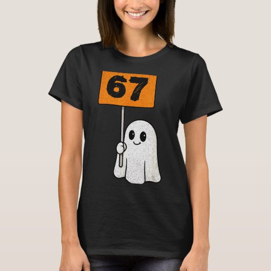 Haunted By 67 – Funny Six Seven Meme 6 7 Halloween T-shirt (Voorkant)