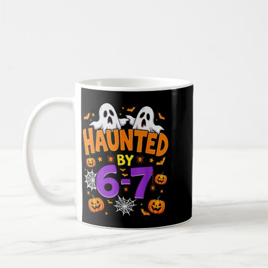 Haunted By 67 Funny Six Seven Meme Pumpkin Ghost H Koffiemok (Links)