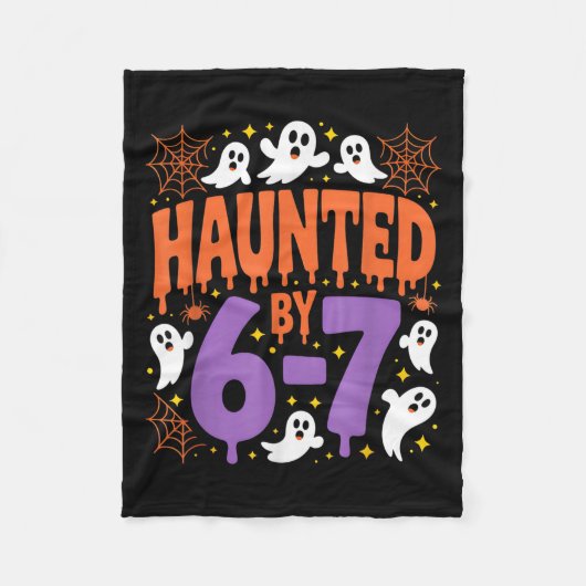Haunted By 67 Ghosts And Sders Six Seven Gen Hallo Fleece Deken (Voorkant)